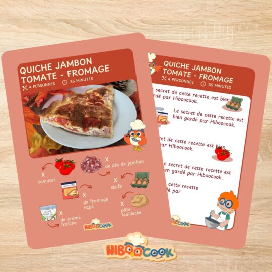 Quiche jambon - tomate - fromage