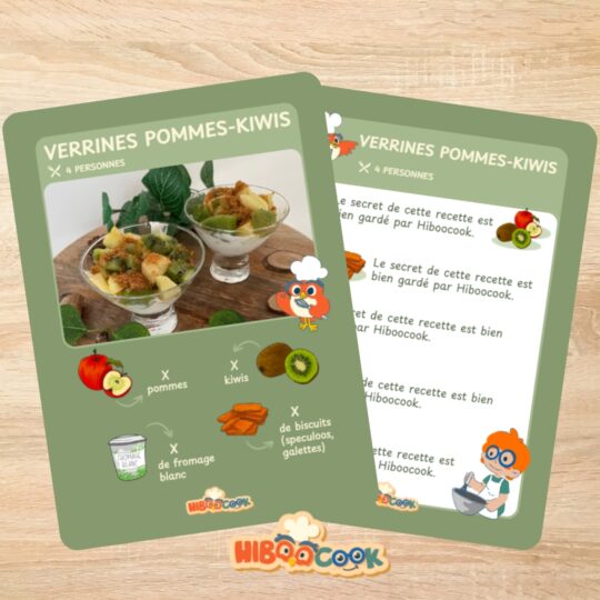 Verrines pommes-kiwis